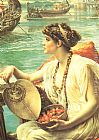 Edward John Poynter Canvas Paintings - A Roman boat race